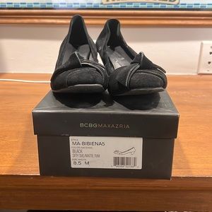 Vintage BCBG Max Azria Black Suede 8.5